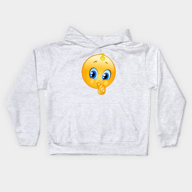 Baby Emoji Kids Hoodie by DigiToonsTreasures